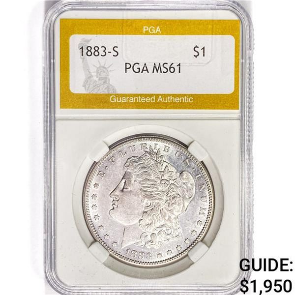 1883-S Morgan Silver Dollar PGA MS61