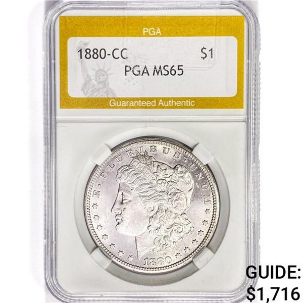 1880-CC Morgan Silver Dollar PGA MS65