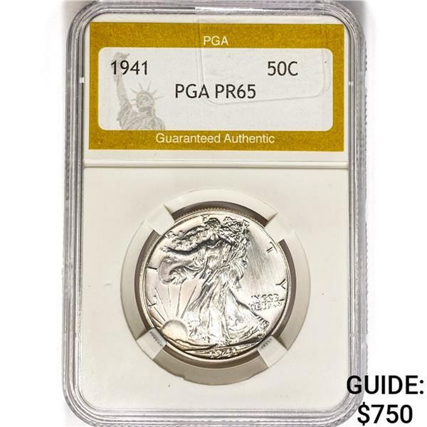 1941 Walking Liberty Half Dollar PGA PR65