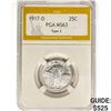 Image 1 : 1917-D Standing Liberty Quarter PGA MS63 Type 2