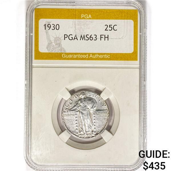1930 Standing Liberty Quarter PGA MS63 FH