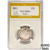 Image 1 : 1883 Kingdom of Hawaii Quarter PGA MS64