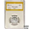 Image 1 : 1917-S Standing Liberty Quarter PGA AU58 Type 1