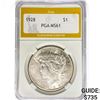 Image 1 : 1928 Silver Peace Dollar PGA MS61