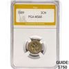 Image 1 : 1889 Nickel Three Cent PGA MS60