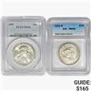 Image 1 : 1953&1955 [2] Varied US SILV Half Dollars PCGS/ICG