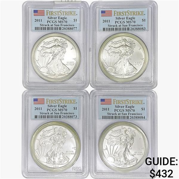 2011 [4] Silver Eagle PCGS MS70