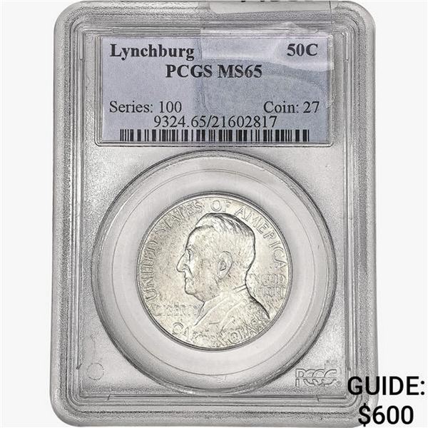 1936 Lynchburg Half Dollar PCGS MS65