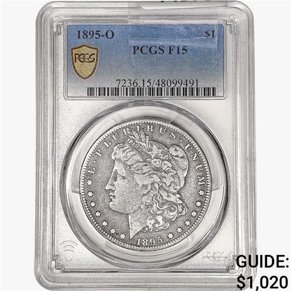 1895-O Morgan Silver Dollar PCGS F15
