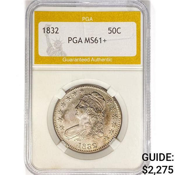 1832 Capped Bust Half Dollar PGA MS61+