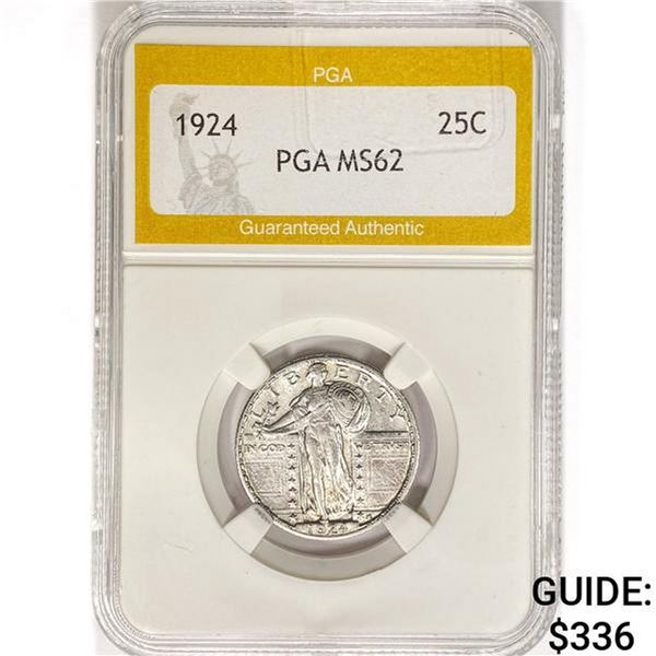 1924 Standing Liberty Quarter PGA MS62