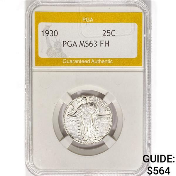 1930 Standing Liberty Quarter PGA MS63 FH
