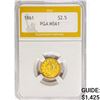Image 1 : 1861 $2.50 Gold Quarter Eagle PGA MS61