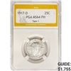 Image 1 : 1917-D Standing Liberty Quarter PGA MS64 FH Type 1