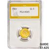 Image 1 : 1901 $2.50 Gold Quarter Eagle PGA MS65