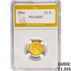 Image 1 : 1904 $2.50 Gold Quarter Eagle PGA MS65