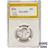 Image 1 : 1929 Standing Liberty Quarter PGA MS61