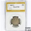Image 1 : 1869-S Seated Liberty Quarter PGA XF40