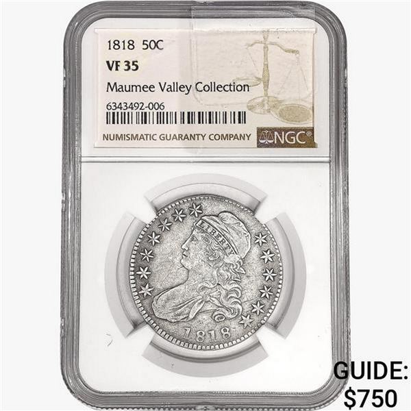 1818 Capped Bust Half Dollar NGC VF35