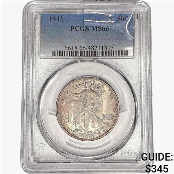 1943 Walking Liberty Half Dollar PCGS MS66