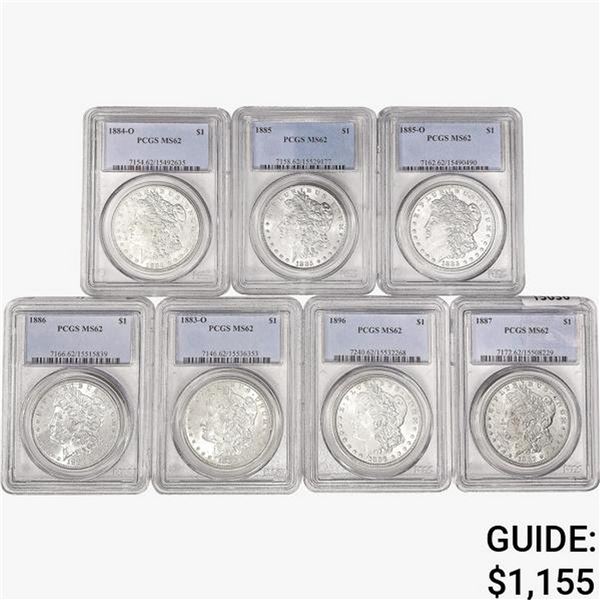 1883-1896 [7] Morgan Silver Dollar PCGS MS62