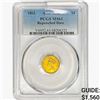 Image 1 : 1862 Rare Gold Dollar PCGS MS61 Repunch Date