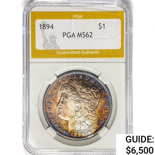 1894 Morgan Silver Dollar PGA MS62