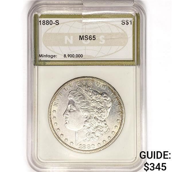 1880-S Morgan Silver Dollar NGS MS65