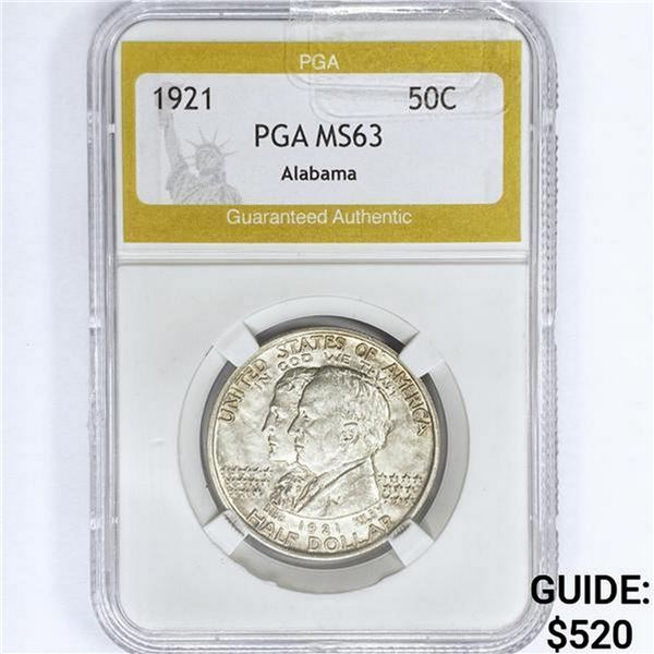 1921 Alabama Half Dollar PGA MS63