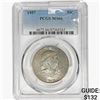 Image 1 : 1957 Franklin Half Dollar PCGS MS66