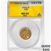 Image 1 : 1909 VDB Wheat Cent ANACS MS65 RED