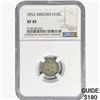 Image 1 : 1853 Arws Seated Liberty Half Dime NGC XF45