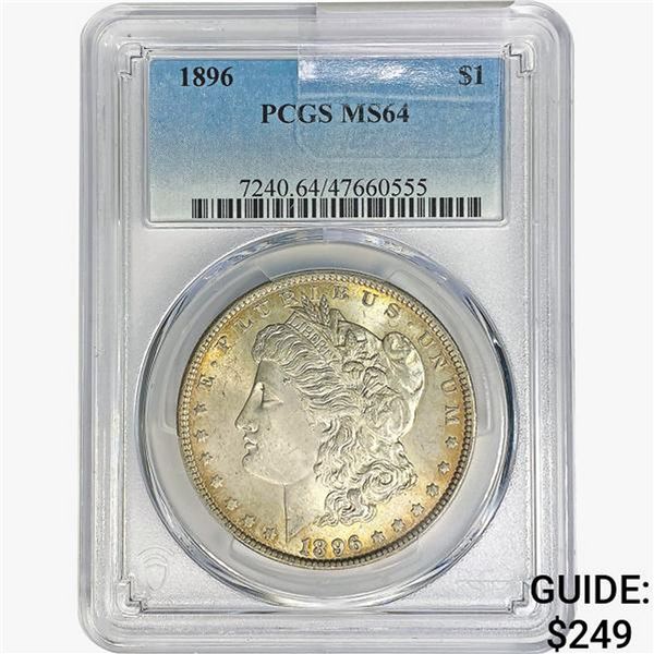 1896 Morgan Silver Dollar PCGS MS64