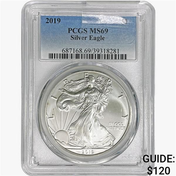 2019 Silver Eagle PCGS MS69