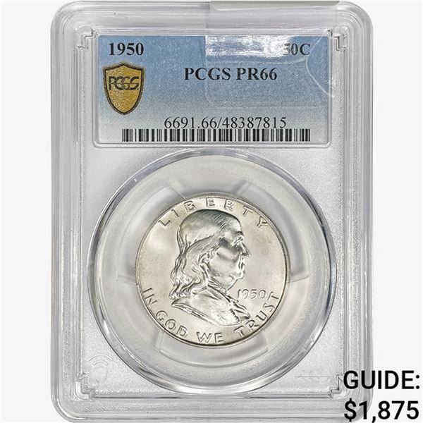 1950 Franklin Half Dollar PCGS PR66