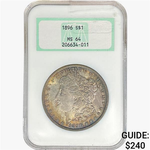 1896 Morgan Silver Dollar NGC MS64