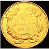 Image 2 : 1873 Open 3 Rare Gold Dollar CHOICE BU