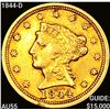 Image 1 : 1844-D $2.50 Gold Quarter Eagle CLOSELY UNCIRCULAT
