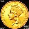 Image 1 : 1860 $3 Gold Piece UNCIRCULATED