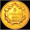 Image 2 : 1860 $3 Gold Piece UNCIRCULATED