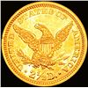Image 2 : 1869 $2.50 Gold Quarter Eagle CHOICE BU+