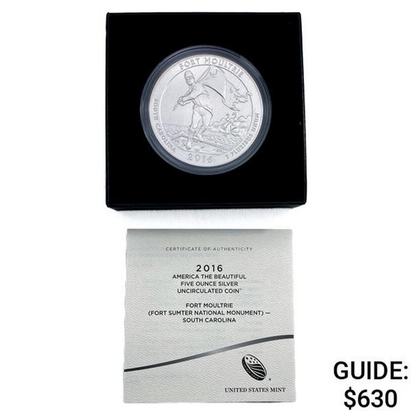 2016 US 5oz Silver Round