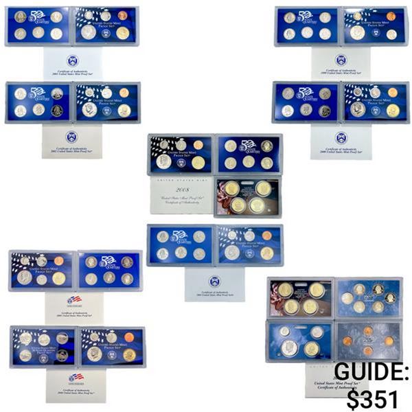 1999-2009 US SILV Proof Sets [102 Coins]