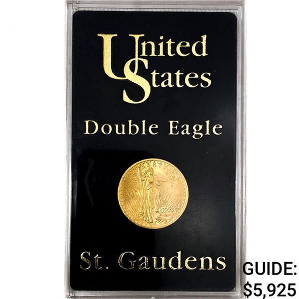 1908 $20 Gold Double Eagle   Boxed Case
