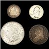 Image 1 : [4] Varied US Coins (1825, 1875, 1886, 1937) UNCIR