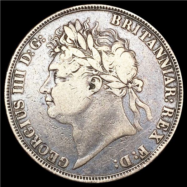 1821 G.B. Silver Crown NICELY CIRCULATED