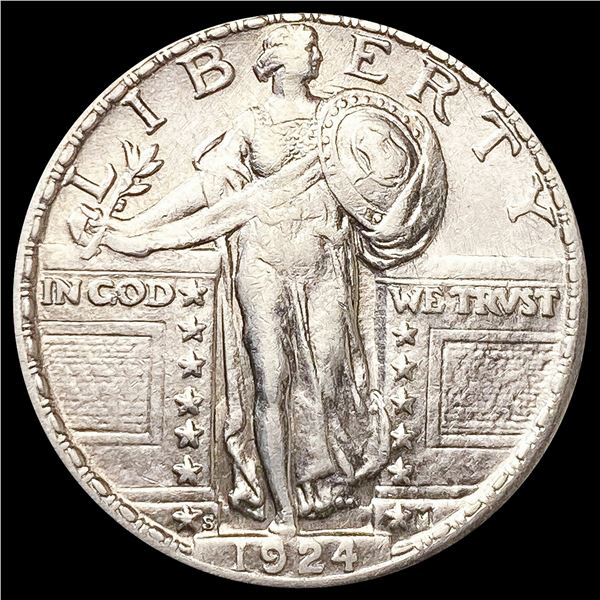 1924-S Standing Liberty Quarter NICELY CIRCULATED