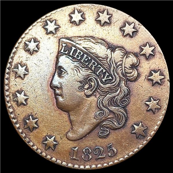 1825 Coronet Head Large Cent LIGHTLY CIRCULATED