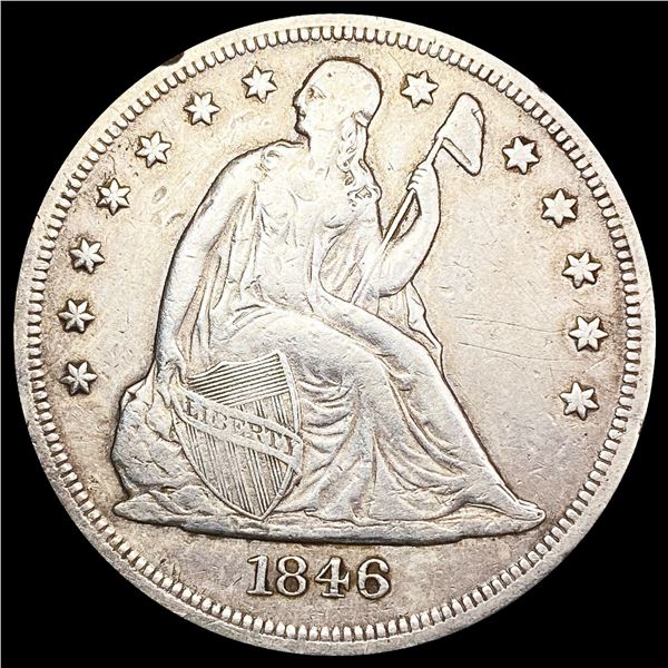 1846-O Seated Liberty Dollar LIGHTLY CIRCULATED