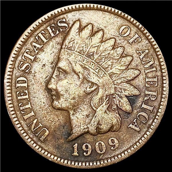 1909-S Indian Head Cent LIGHTLY CIRCULATED